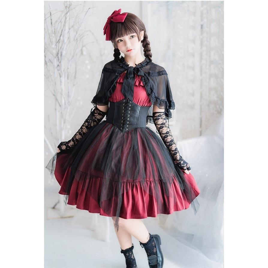 ロリータ ワンピース レディース Lolita Aライン ゴスロリ