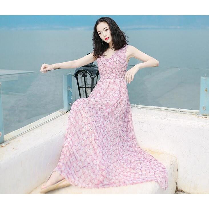夏ワンピ マキシワンピース ビーチワンピース リゾート用 女性 夏ワンピ マキシワンピ マキシ丈 マキシワンピース シフォン 海 レディース ボヘミアン風