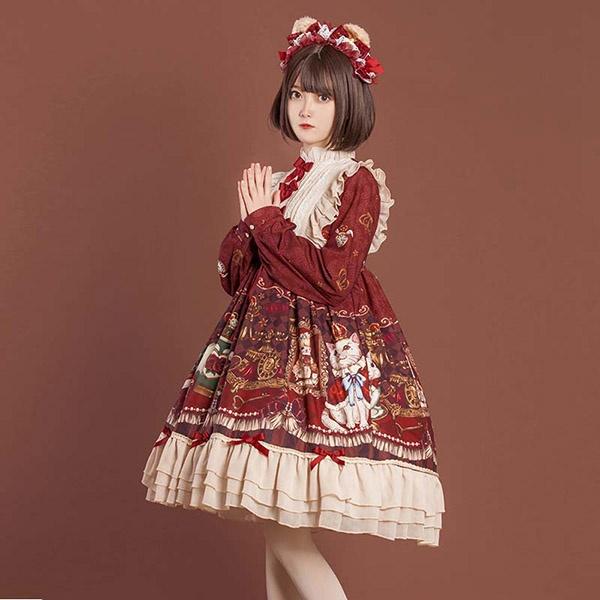 ロリータ 衣装 ゴスロリ A生産ライン シュロの葉 Lolita レディース 御召しもの 御召しもの 可愛らしい フラウンス 仮面舞踏会 寄り合い髪飾りつけ 出来事