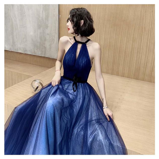 パーティードレス ロングドレス ハイネック 演奏会 成人式 ピアノ発表会 Aライン 結婚式 ステージ 二次会 母親 上品 20代 30代 40代_7