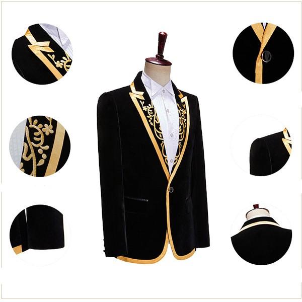 タキシードジャケット メンズ ステージ衣装 演出服 キラキラ 個性的