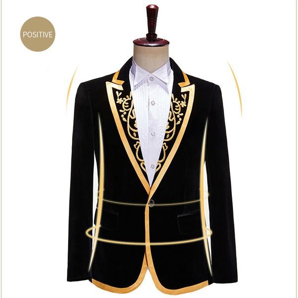 タキシードジャケット メンズ ステージ衣装 演出服 キラキラ 個性的 