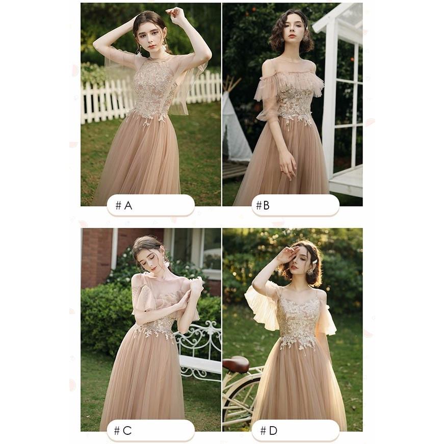 ブライズメイド ドレス ロング丈 二次会 大きいサイズ 結婚式 体型