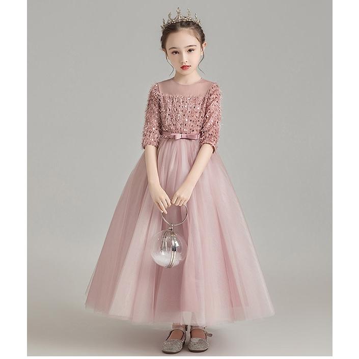 バーゲンで ピアノ発表会 ドレス 子供ドレス ワンピース フラワーガール ベールガール リングガール ロング丈 お姫様 結婚式 フォーマル ドレス サイズ 160 Www Gatorheatandair Com