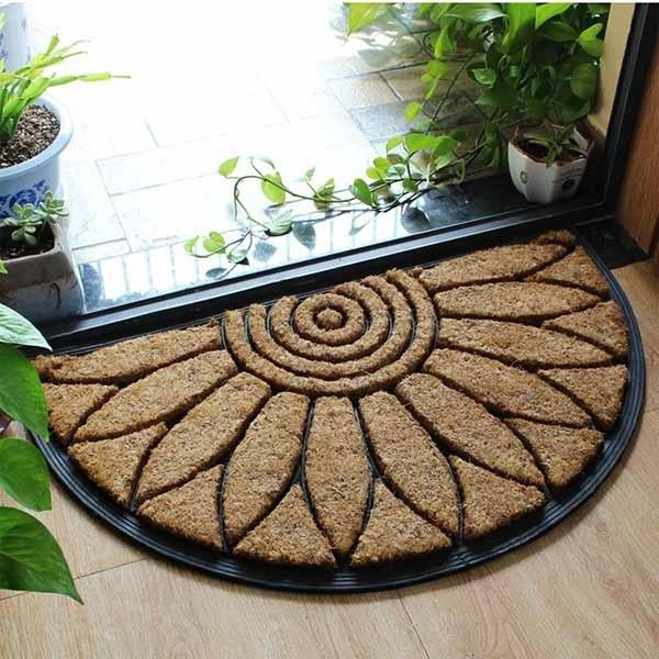 おしゃれな玄関マット！45*75cm 8タイプ 玄関 マット 屋外 ココヤシ 半