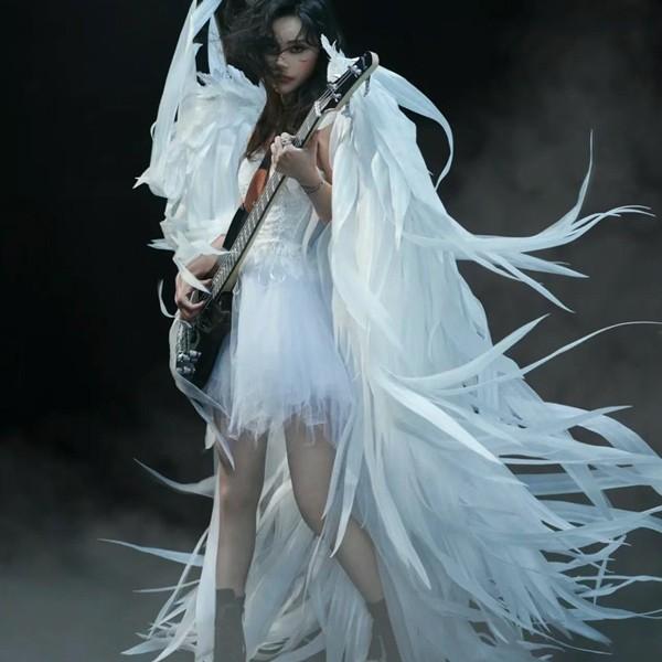 【最終値下げ】翼 ブラック 悪魔 堕天使 パーティー コスプレ コスチューム 黒い天使と悪魔の羽が付いた邪悪な女王のコスプレ衣装、ダークウィッチ