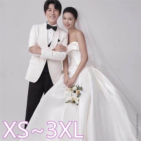 ウエディングドレス ワンピース 白 結婚式 二次会 披露宴 前撮り 後撮り スレンダー バックリボン ロング ビーチフォト 二次会 花嫁