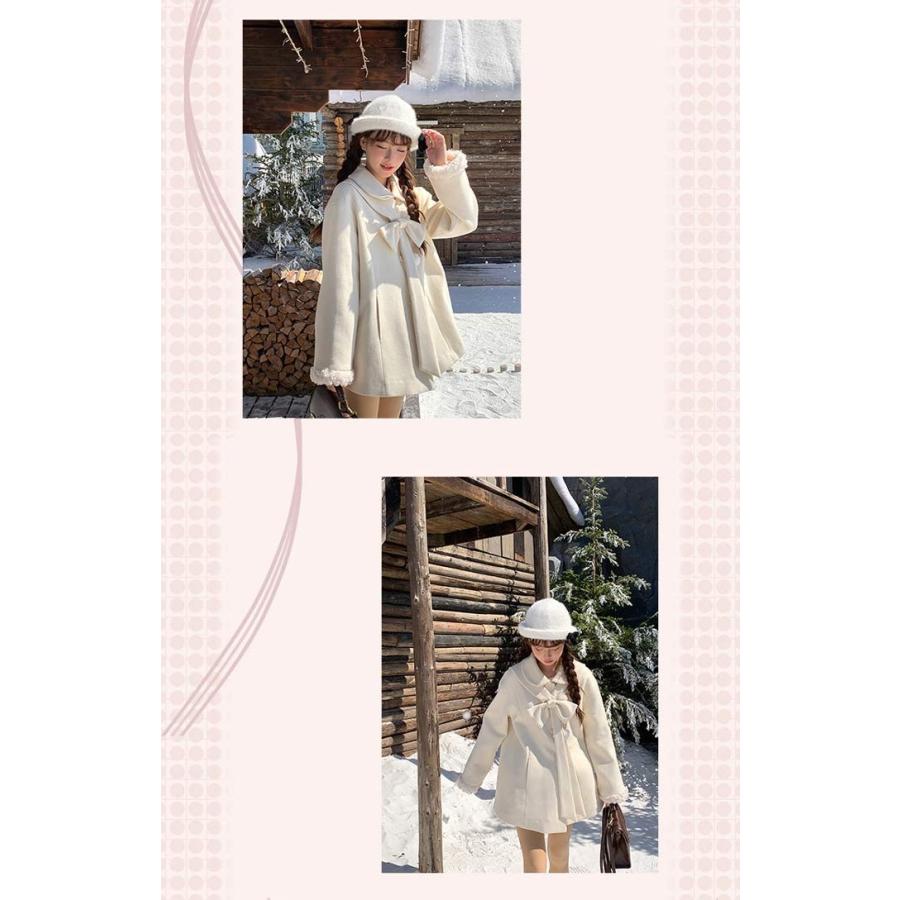 ステンカラーコート 冬服 レディース ジャケット ミディアムコート 膝丈 もこもこ フリル コート ロリータ ロリータコート アウター 可愛い :  エブリ - 通販 - Yahoo!ショッピング