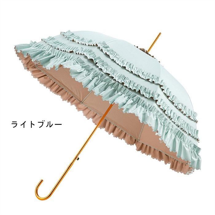 ゴシック＆ロリータ UPF50+ 日傘 レースフリンジ 宮廷風 遮光 UVカット