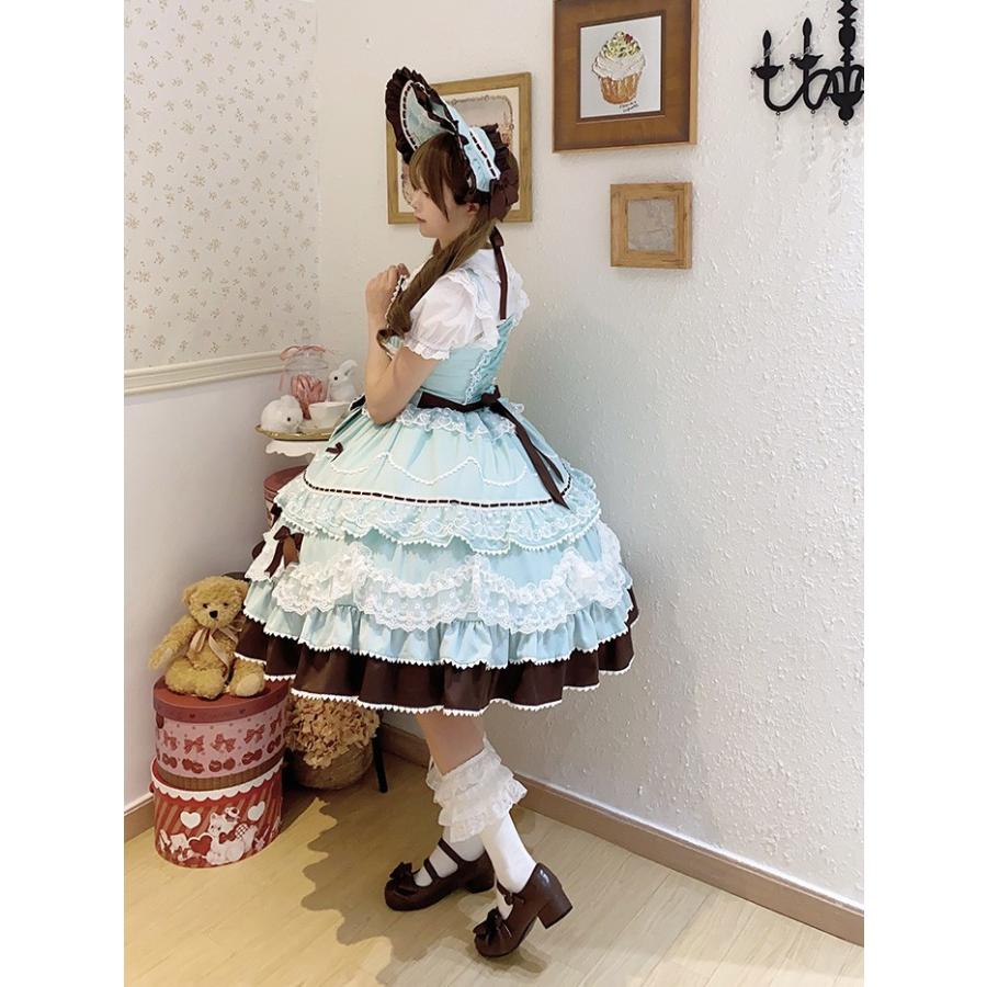 ロリータ JSK ワンピース レディース ジャンパースカート 吊りスカート
