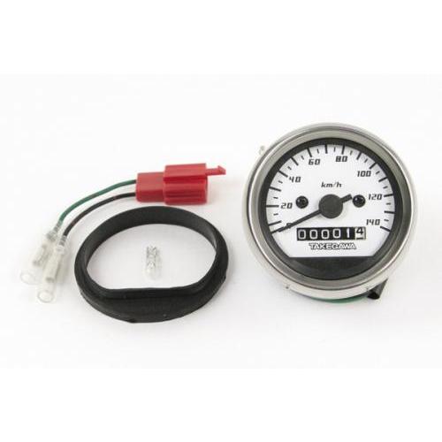 【新品未開封】SP タケガワ　Dタイプ ブラック＆ホワイトスピードメーター スペシャルパーツ武川 武川 Dタイプホワイト&ブラックスピードメーター