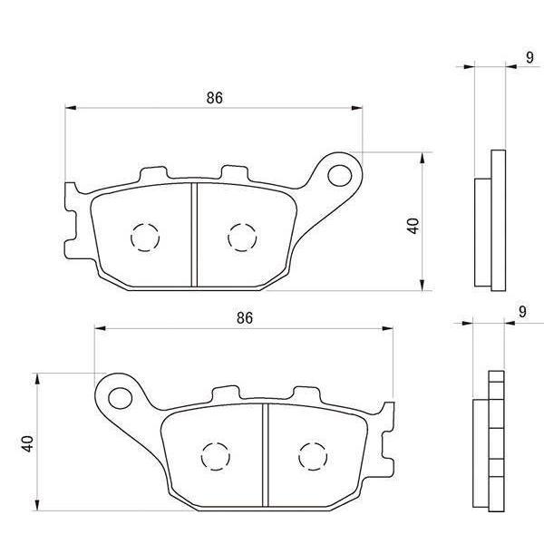 DAYTONA（デイトナ） 赤パッド 018 / 66712 : porter2624ショップ