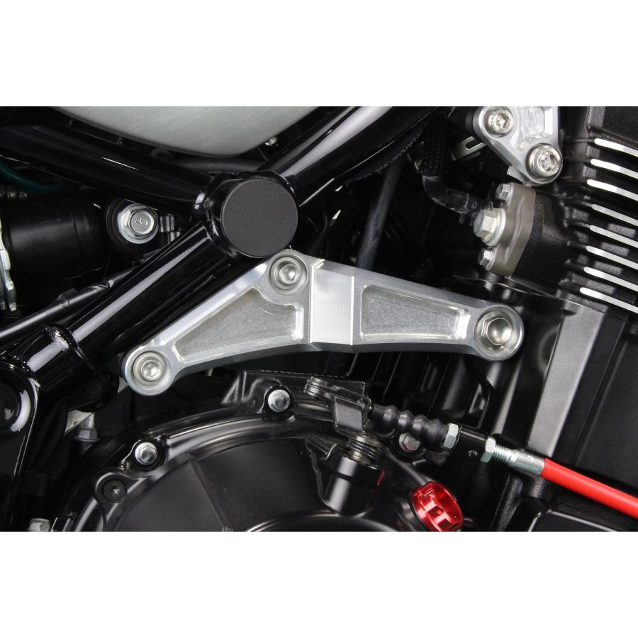 Kawasaki Z900RS/カフェ 3Dエンジンハンガー(バフ、シルバーアルマイト 