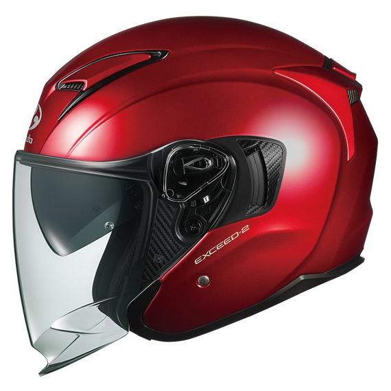 EXCEED OGK KABUTO EXCEED2 シャイニーレッド M(57-58) : porter2624