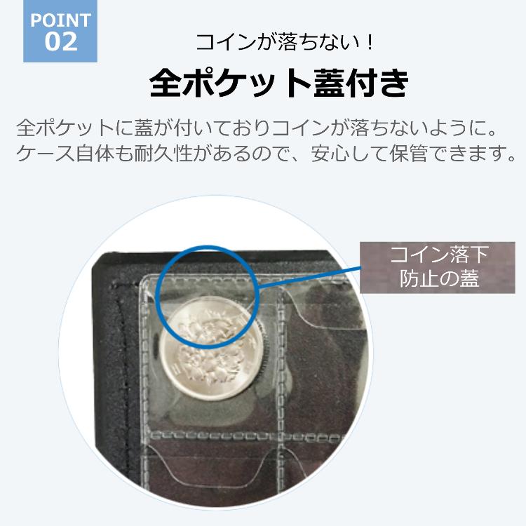 コインアルバム コインファイル 記念硬貨ファイル コインコレクションケース コインホルダー 収集 コインアルバムホルダー 250枚 送料無料｜porto｜07