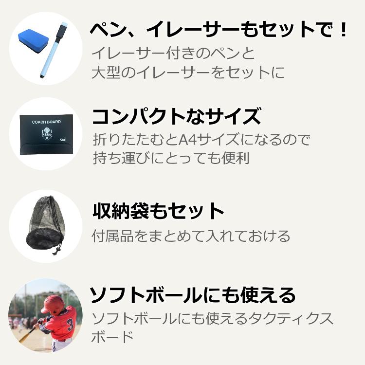野球用 折りたたみ作戦盤 ベースボール コーチングボード ソフトボール
