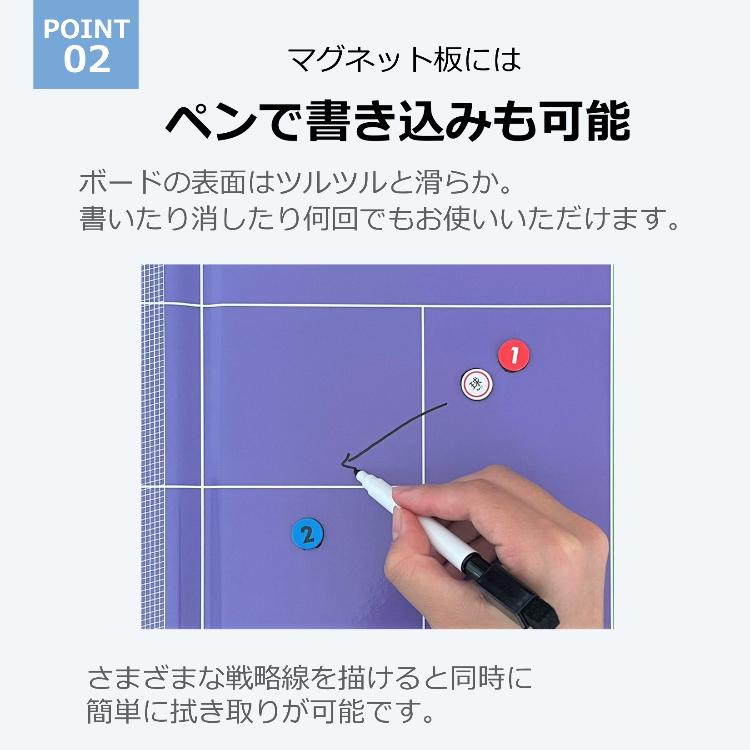 テニス コーチングボード 作戦盤 A4 マグネット 専用ペン付き テニス コーチングボード 作戦盤 A4 マグネット 専用ペン付き
