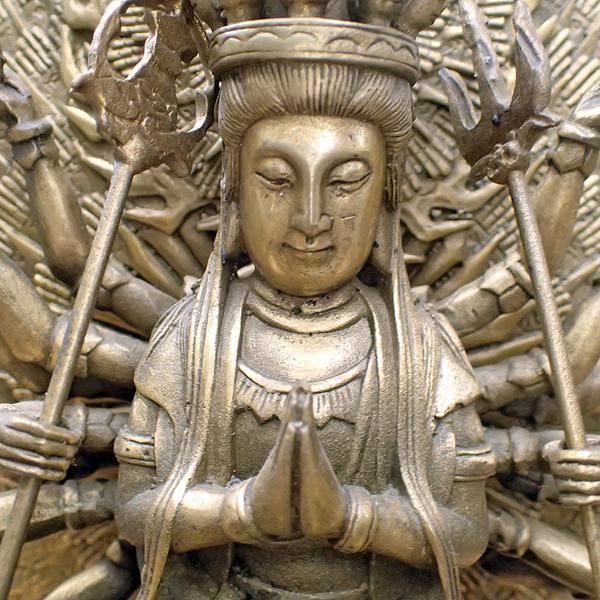 仏像＿千手観音菩薩 (3，276g)