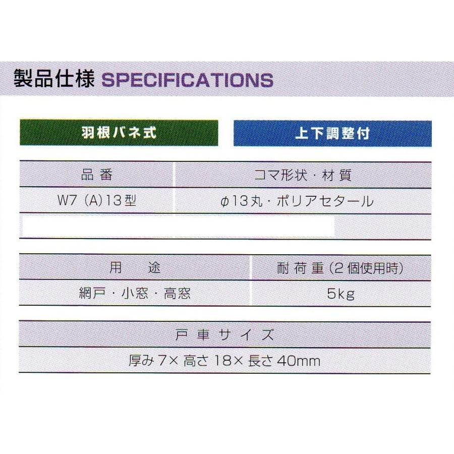 KAKEN　網戸用　サッシ取替戸車　W7A13 １袋　2個入り｜porttown-market｜05