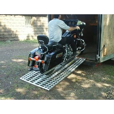 表面確認用 Five Star アルミスロープ6フィート USA - トレーラーに乗るオートバイ