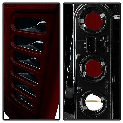 ACANII For 1999-2004 Jeep Grand Cherokee Red Smoke Rear Tail Lights Brake Lamps Left+Right 