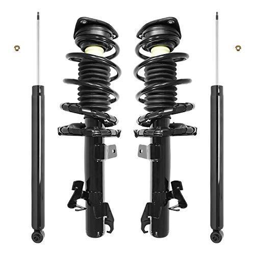 Klimoto Front and Rear 4 Wheel Complete Strut Assembly with Gas Shock Kit | fits Mazda 3 2004-2009 2.0L 2.3L L4 Hatchback 4-Door Sedan 4-Door | K