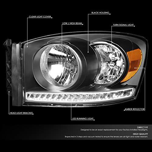 最新モデルが入荷 DNA MOTORING HL-LED-RM06-BK-AM ペア LED DRL フロントバンパーヘッドライトランプセット 交換用