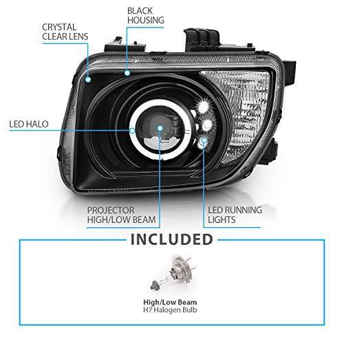 【値段交渉可：送料込】 AmeriLite プロジェクターヘッドライト ヘイロー ブラック ホンダエレメント用 - 助手席と運転席側 【DGJ1498110062】(53915円)