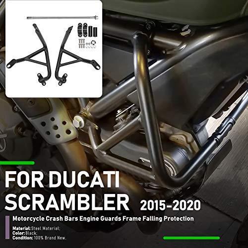 短納期・高品質 オートバイ黒 鋼 高速道路 エンジンガード クラッシュバー フレーム落下保護 バンパースライダー バイク部品 Ducati Scrambler 800 DS Full Throttle Icon