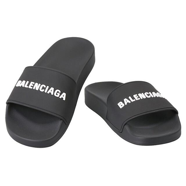 BALENCIAGA スライドサンダル ホワイト/ブラック