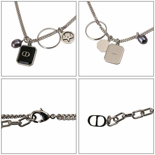 ディオールオム/DIOR HOMME メンズ ロゴ ダブル喜平チェーン ディオールオム/DIOR HOMME メンズ ロゴ ダブル喜平チェーン