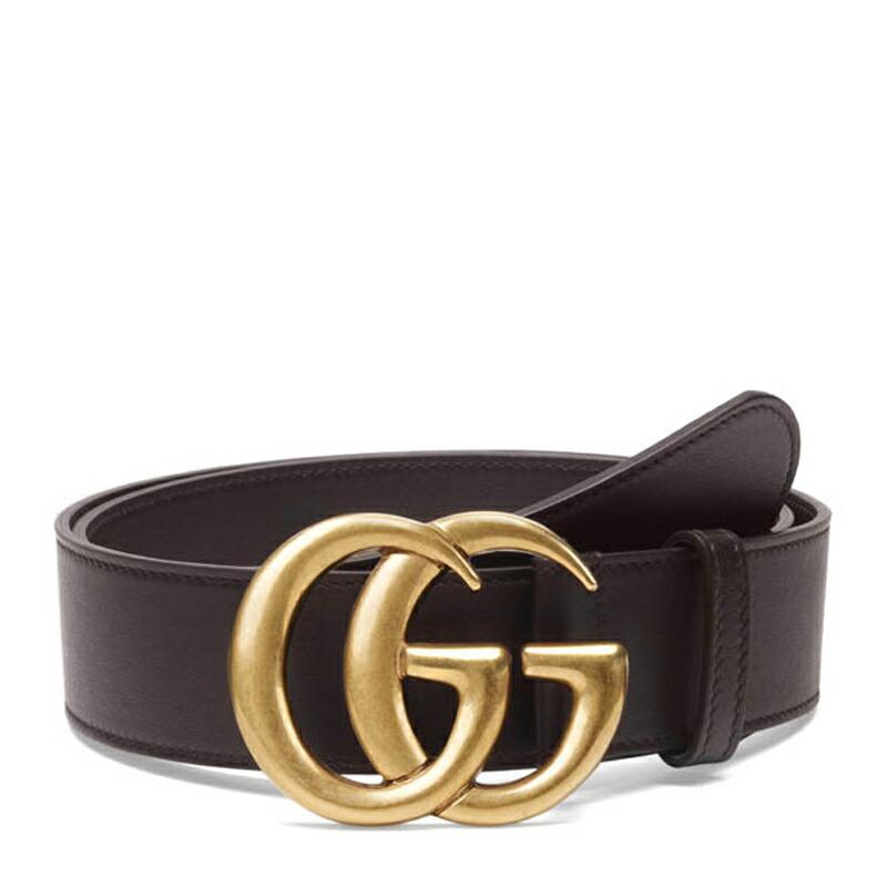 GUCCI グッチ/GUCCI ダブルGバックル レザーベルト(ブラウン GUCCI グッチ/GUCCI ダブルGバックル レザーベルト(ブラウン