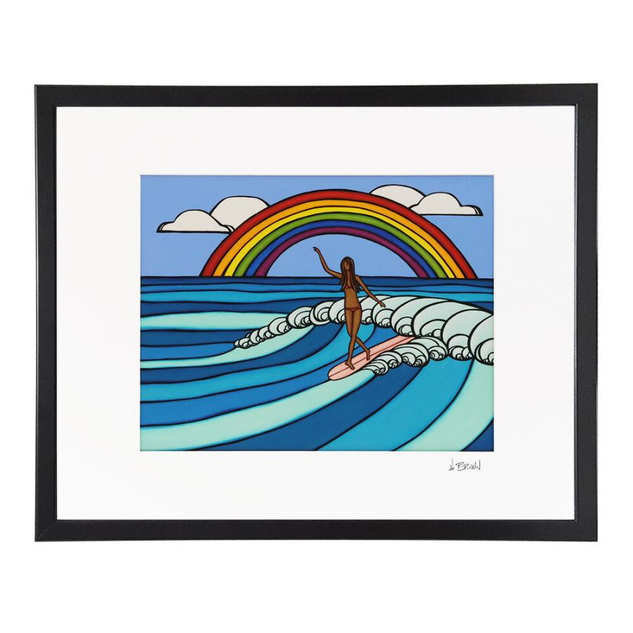 ヘザーブラウン／HEATHER BROWN "ART PRINT W40.6×H50.8cm・RAINBOW SURF・アートプリント