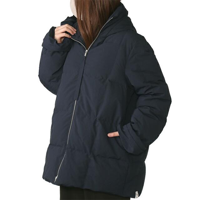 JIL SANDER+ ネイビー ダウンジャケット フード付き