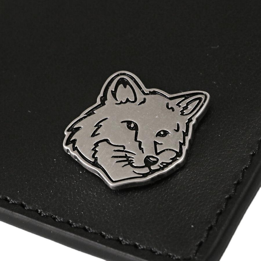 MAISON KITSUNE' FOX HEAD LEATHER NECK CARDHOLDER カード入れ MAISON KITSUNE／メゾンキツネ 