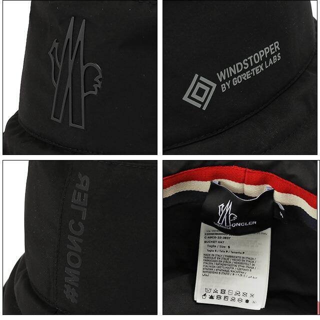 モンクレール グルノーブル／MONCLER GRENOBLE "GORE-TEX BUCKET HAT" ゴアテックス バケットハット　防水防風・ロゴ入り・帽子・アウトドア(ブラック) 3B00｜posecafe2｜04