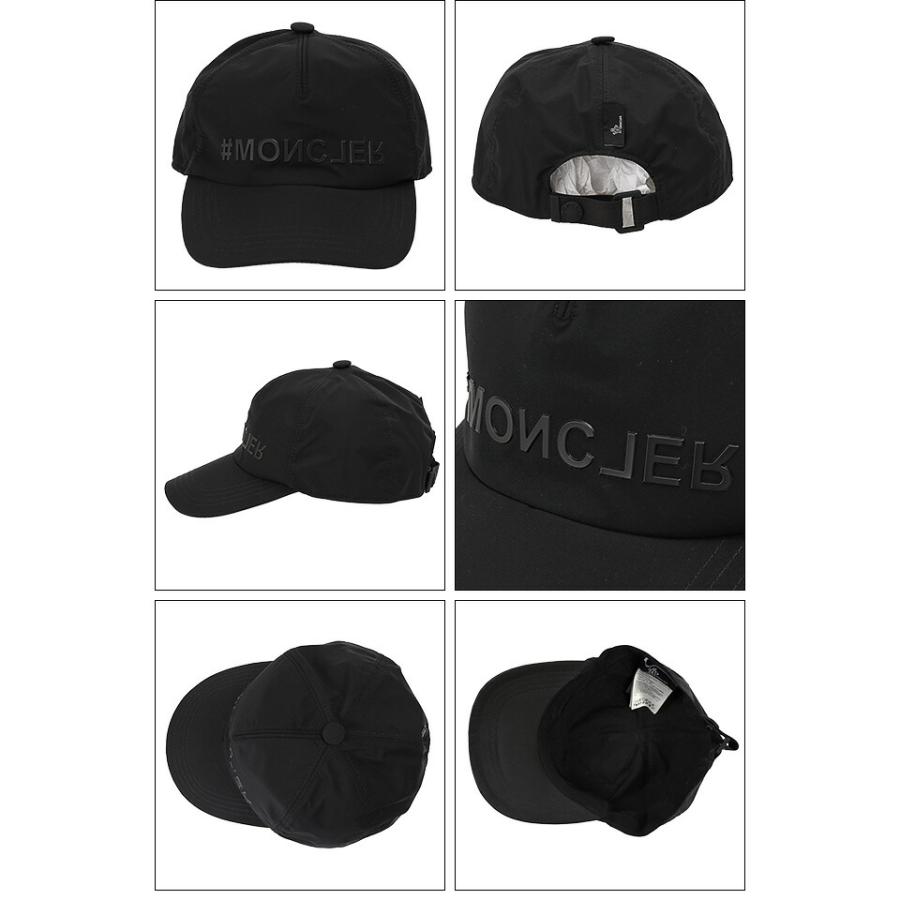 モンクレール グルノーブル／MONCLER GRENOBLE "BASEBALL CAP" ベースボール キャップ　メンズ・ロゴ入り・帽子・アウトドア(ブラック) 3B00006 54AL5 999／｜posecafe2｜03