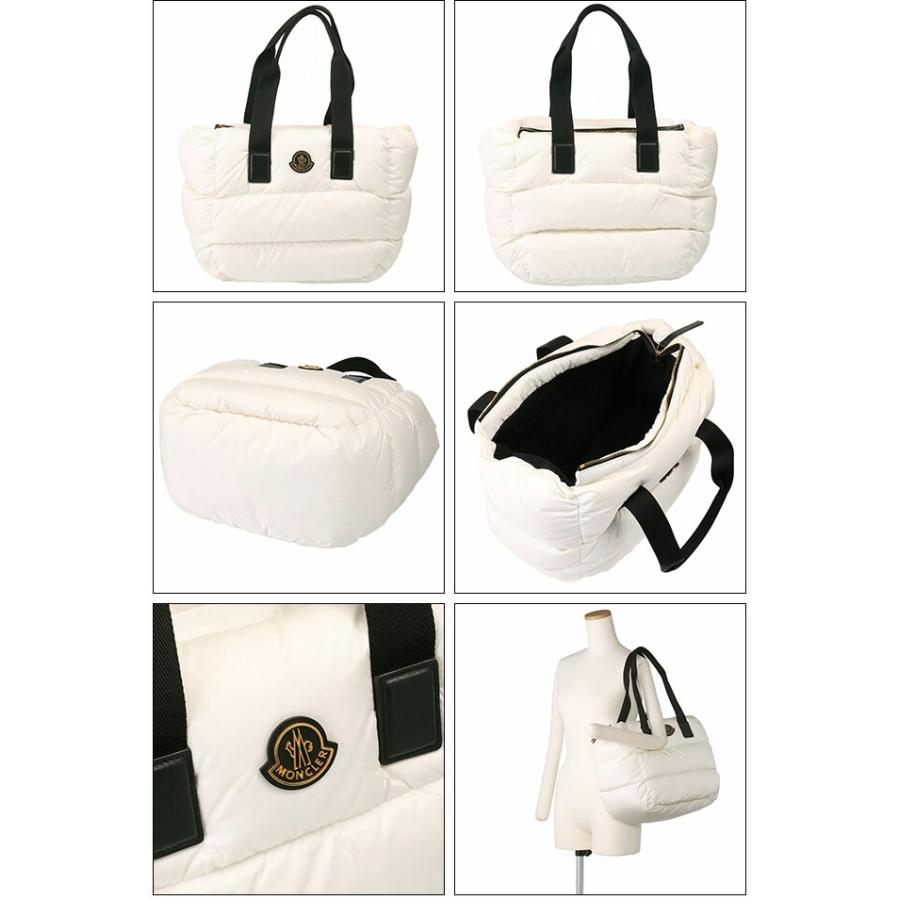 MONCLER ホワイト ダウン トートバッグ