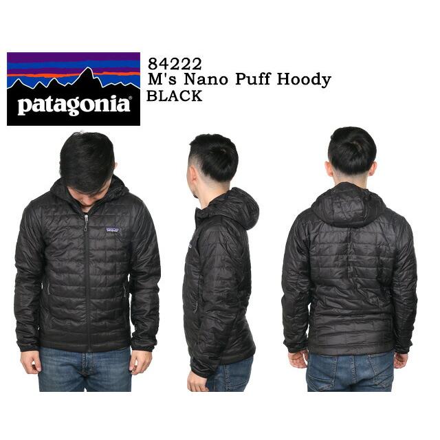 パタゴニア／PATAGONIA "MEN'S NANO PUFF HOODY・メンズ ナノパフフーディ" フード付きダウンジャケット(ブラック) 84222・BLK／BLACK｜posecafe2｜02