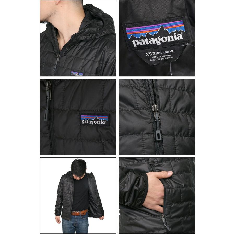 パタゴニア／PATAGONIA "MEN'S NANO PUFF HOODY・メンズ ナノパフフーディ" フード付きダウンジャケット(ブラック) 84222・BLK／BLACK｜posecafe2｜03