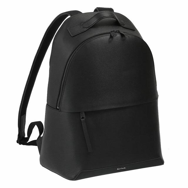 Paul Smith ネイビー レザー リュック ポールスミス エンボス ポールスミス PAUL SMITH リュック バックパック スクエア