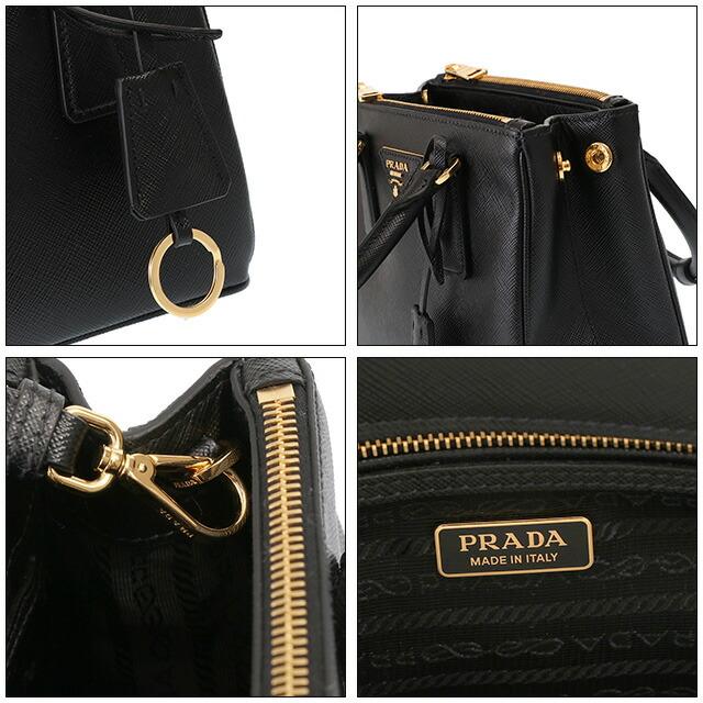 プラダ／PRADA ”プラダ ガレリア サフィアーノレザー ミニバッグ 2WAYハンド・ショルダーバッグ・ミニサイズ(ブラック) 1BA906  SAFFIANO(NZV) NERO