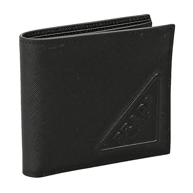 PRADA プラダ／PRADA ”サフィアーノエンボスレザー 財布”2つ折り財布  