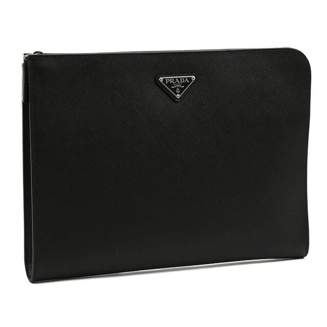 PRADA プラダ/PRADA L字ファスナー・型押しレザーポーチ PRADA プラダ/PRADA L字ファスナー・型押しレザーポーチ