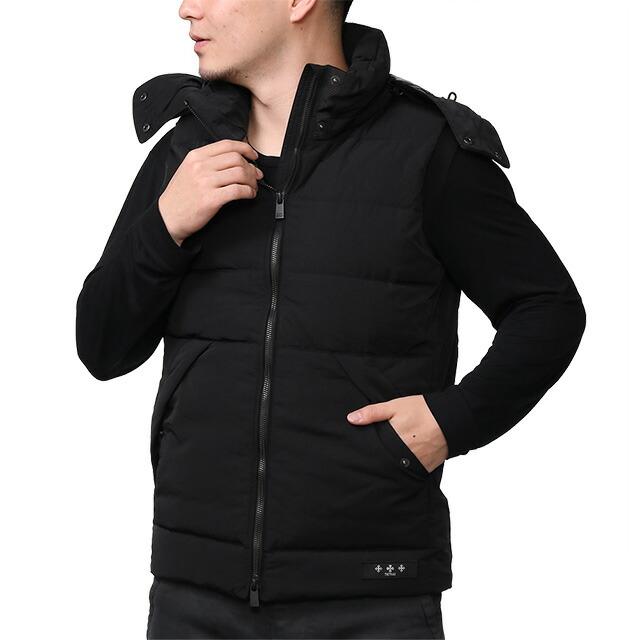 TATRAS タトラス ダウンベスト フード ブラック 黒 ナイロン 冬服