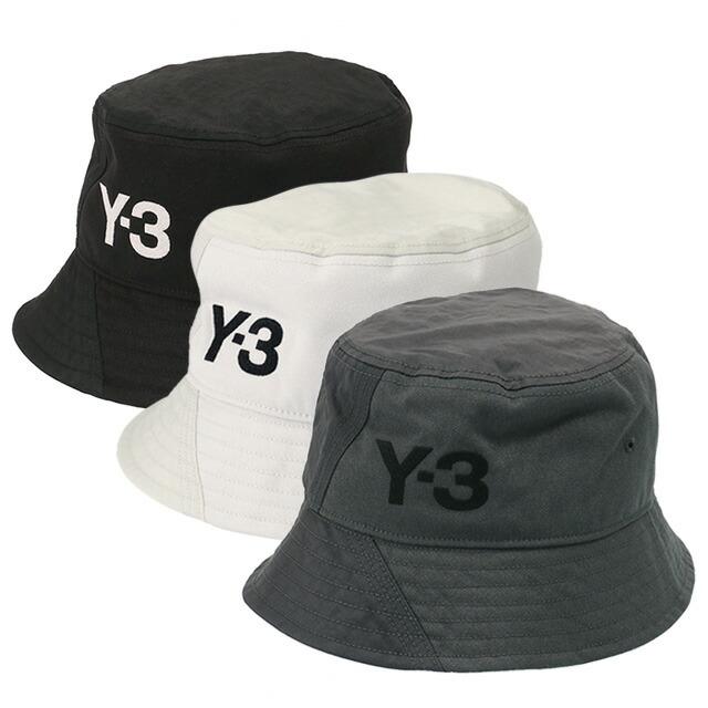 アディダス・ワイスリー／ADIDAS・Y3 ”BUCKET HAT・バケットハット"メンズ レディース ロゴ入りハット・帽子(ブラック