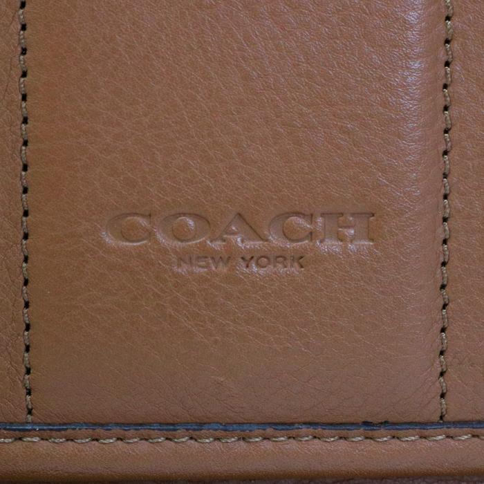 コーチ COACH ヘリテージ マップバッグ ボンベレザー F71641 ショルダーバッグ ブラウン 中古 map05005｜posh｜06