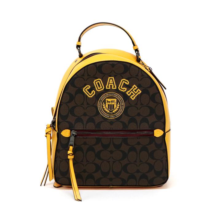 コーチ COACH ヴァーシティ ジョーディン PVC レザー シグネチャー 