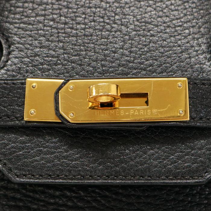 エルメス HERMES バーキン35 フィヨルド GD金具 〇Y刻印 1995年 ハンドバッグ ノワール ブラック 中古 mba16003｜posh｜11