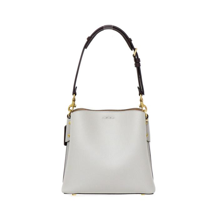 コーチ COACH ウィロウ バケット バッグ カラーブロック ポリッシュド 
